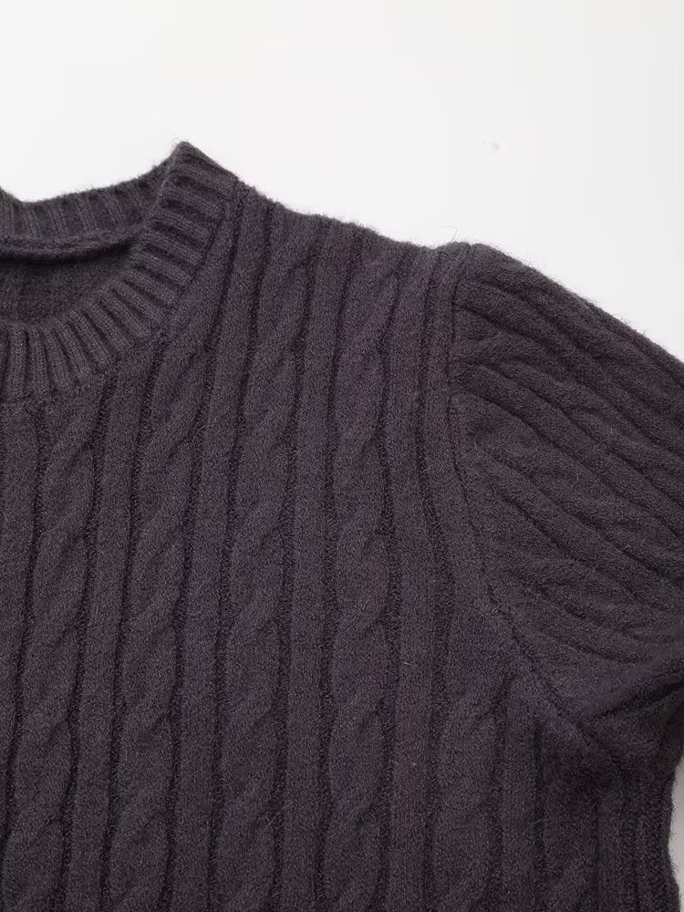 Women's Autumn Winter Zipper Knitted Cardigans