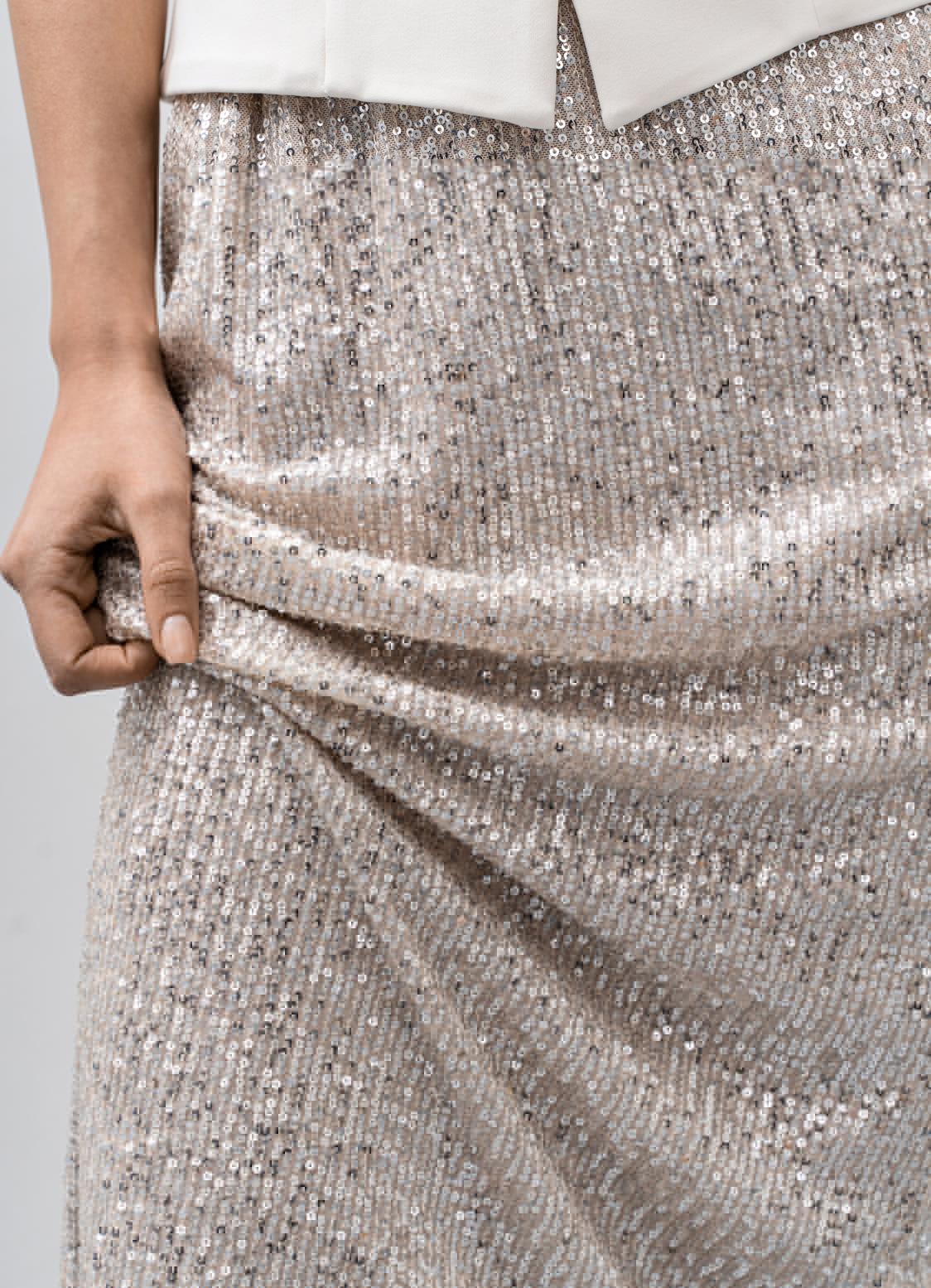 Women's Sequined Maxi Two-Piece Dress Set