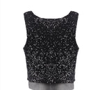 Women's Sequined Maxi Two-Piece Dress Set