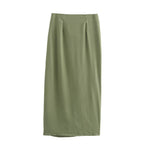 Women's Metal-Buckle Top and Skirt Two-Piece Set