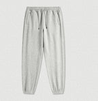 Ankle-Tied-Melange Gray Fleece-lined