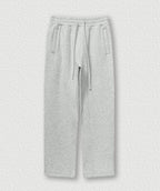 Straight-Melange Gray Fleece-lined