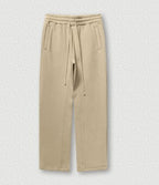 Straight-Sand Color Fleece-lined