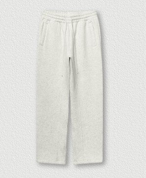 Straight-Oat Gray Fleece-lined