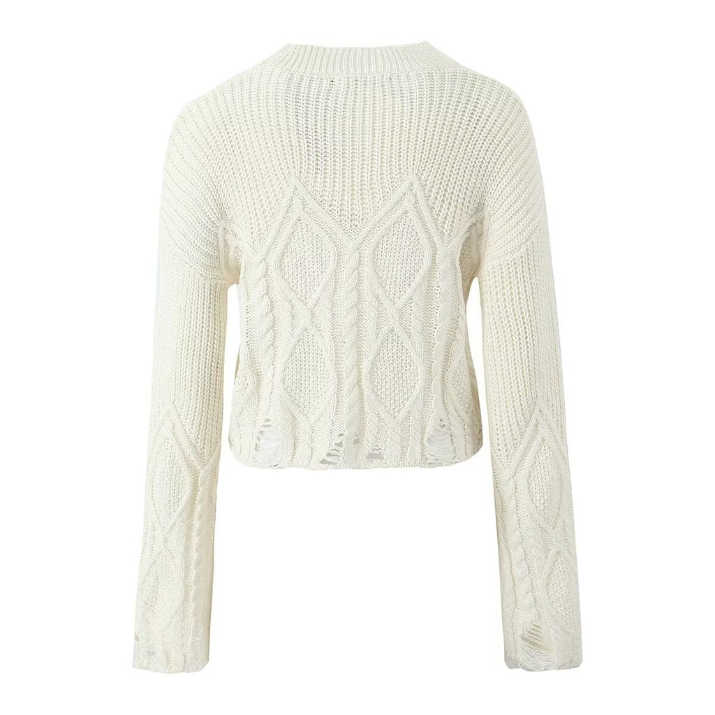Women's Autumn Winter Small Round Sweater and Skirt Two-Piece Set