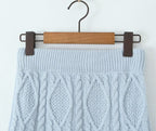 Women's Autumn Winter Small Round Sweater and Skirt Two-Piece Set