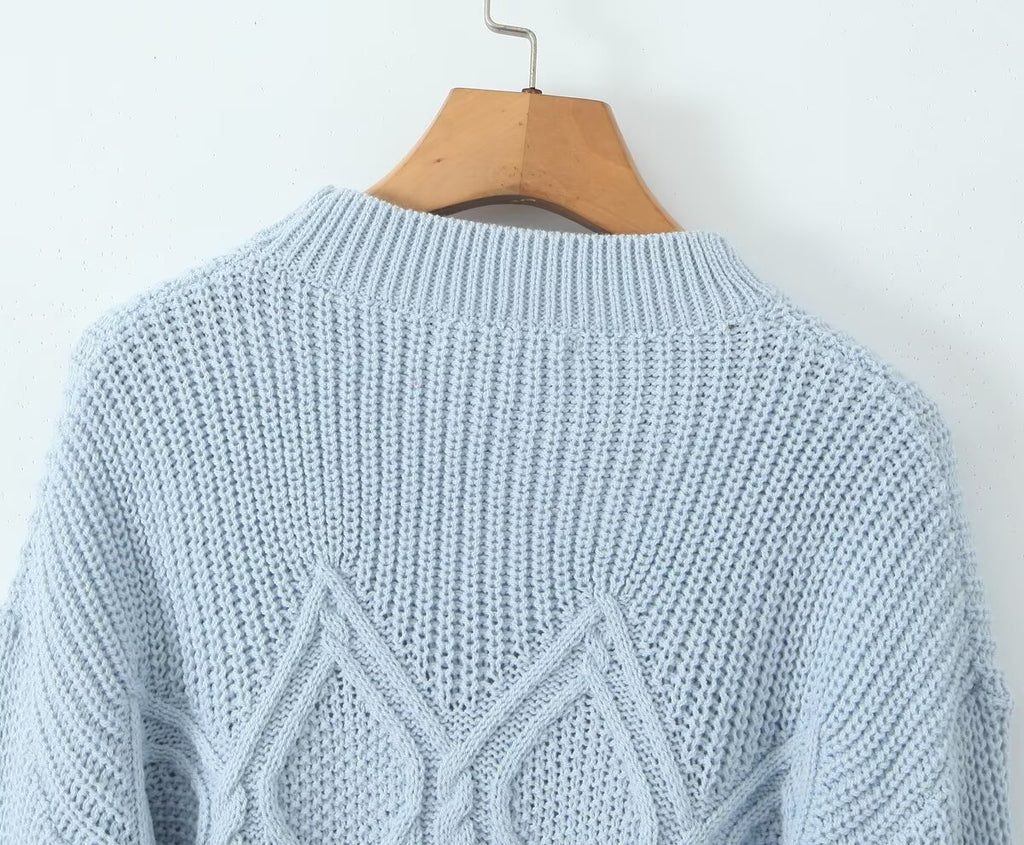 Women's Autumn Winter Small Round Sweater and Skirt Two-Piece Set