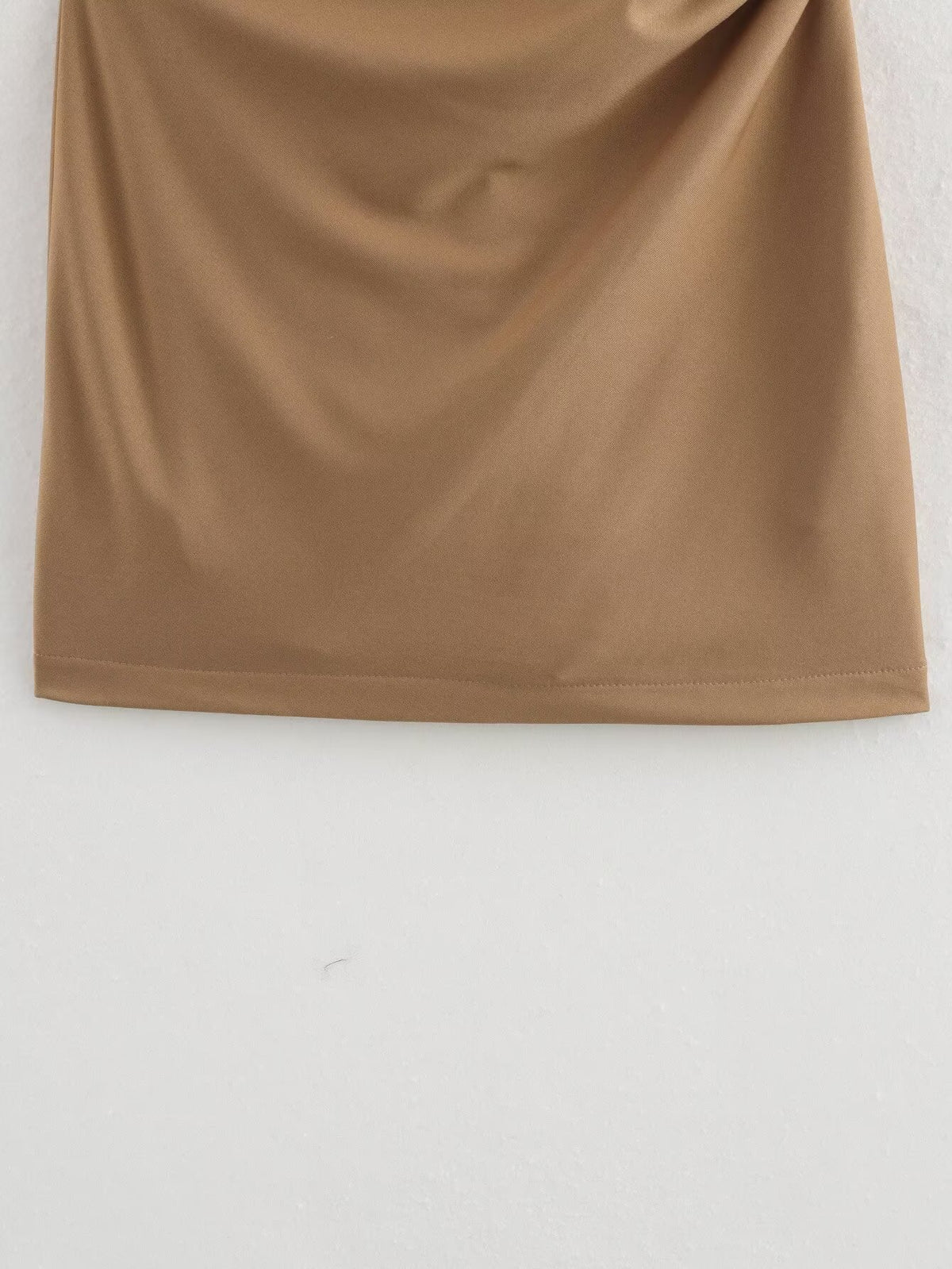 Asymmetric Ruched Sleeveless Bodycon Mini Dress