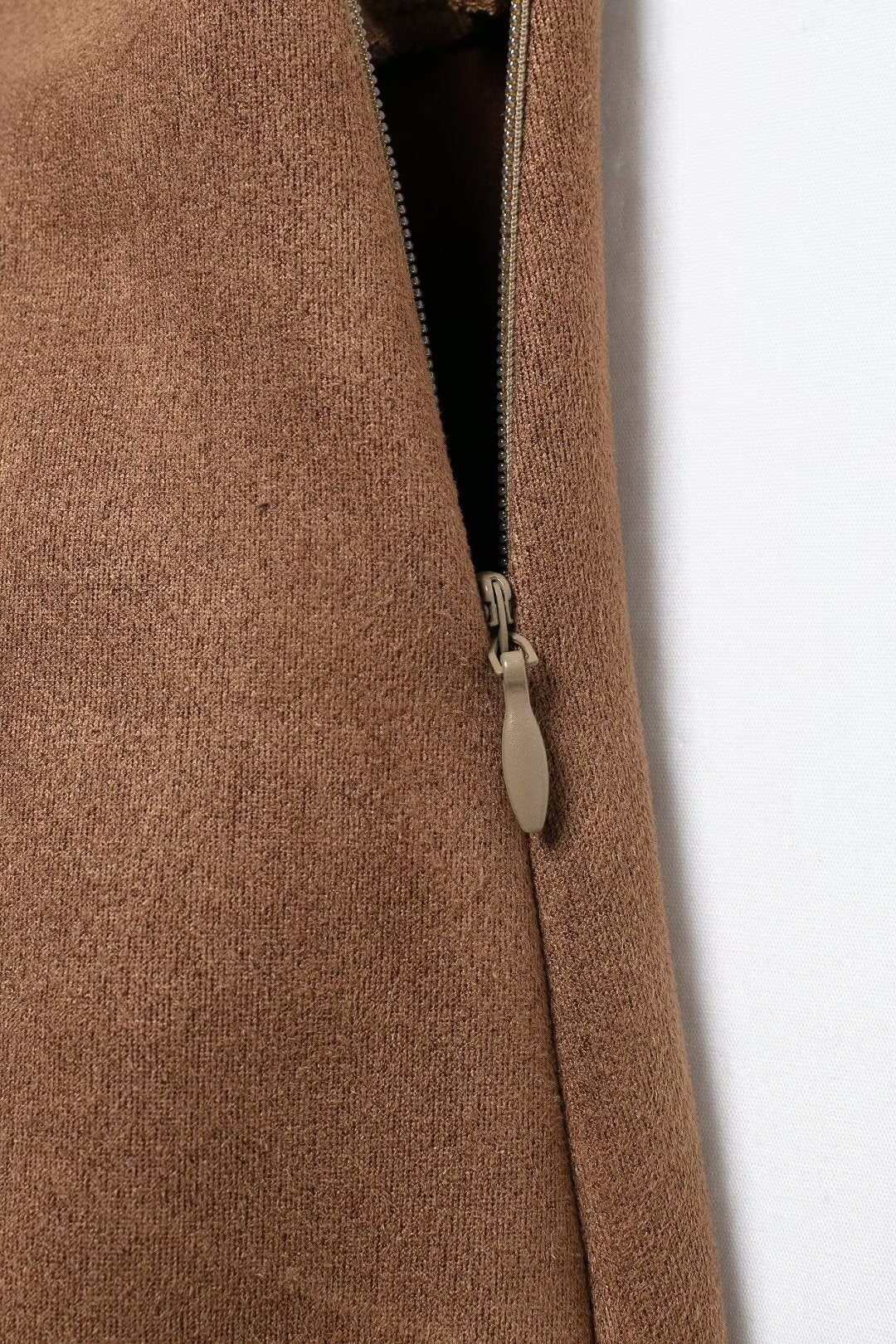 Women's Autumn Casual Elegant Suede Blazer and Skirt Two-Piece Set
