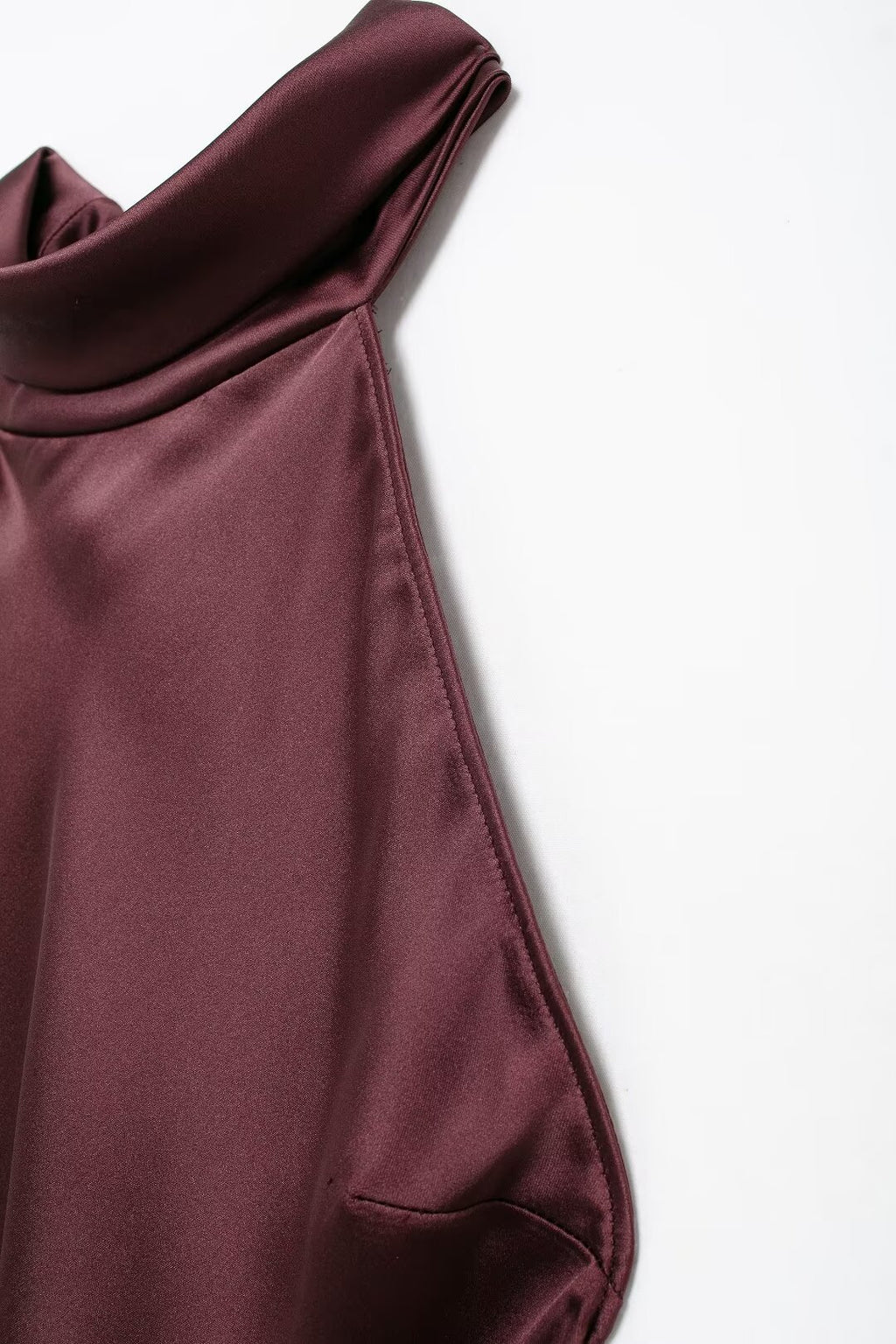Women's Autumn Hanging Collar Silk Texture Maxi Dress Women Clothing