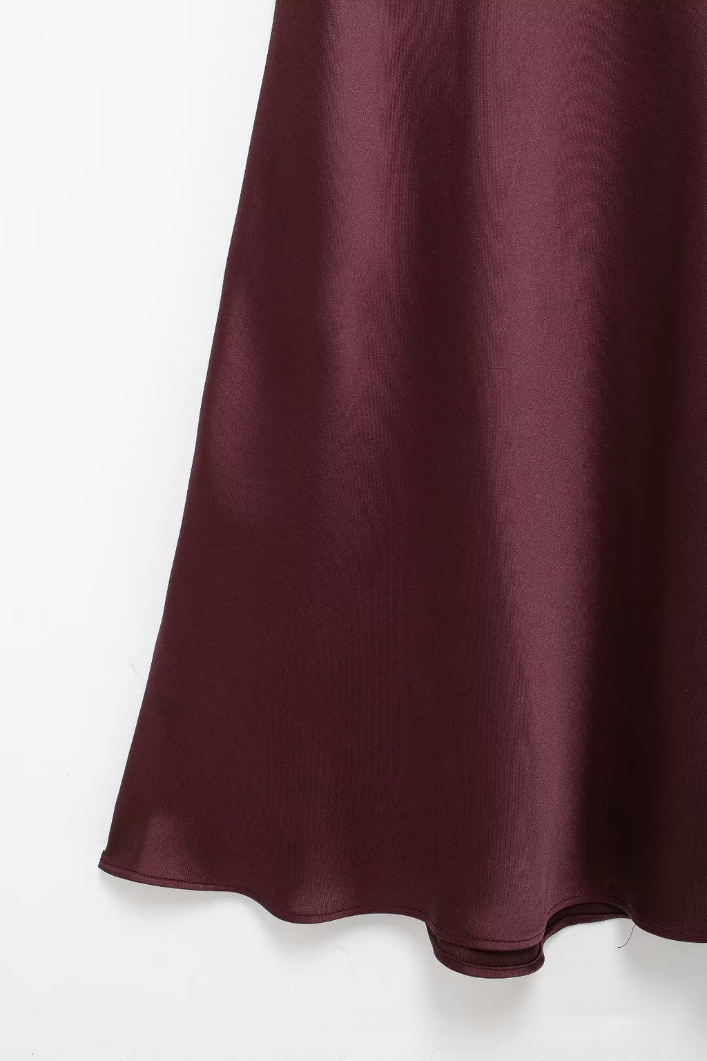 Women's Autumn Hanging Collar Silk Texture Maxi Dress Women Clothing