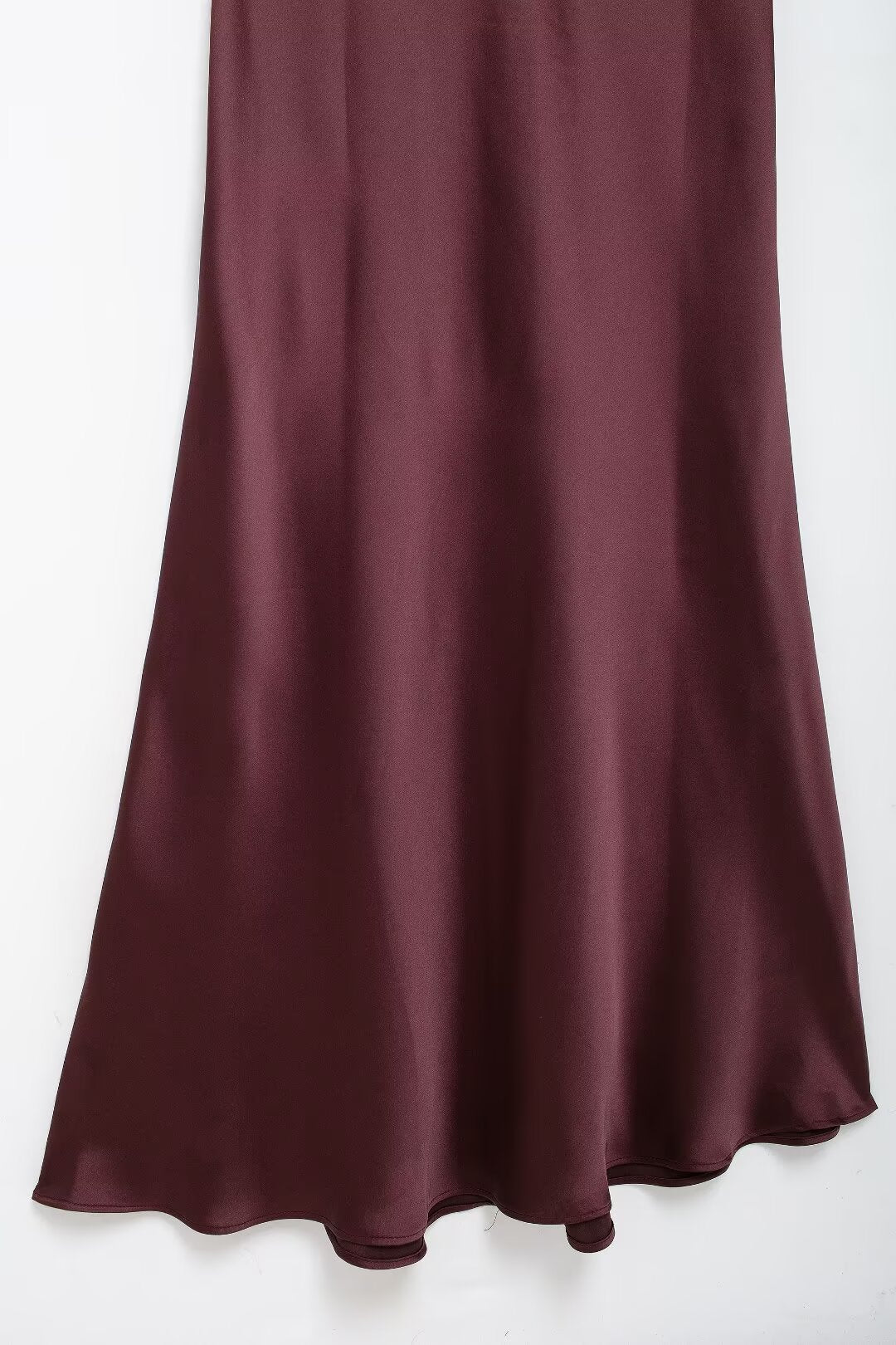 Women's Autumn Hanging Collar Silk Texture Maxi Dress Women Clothing
