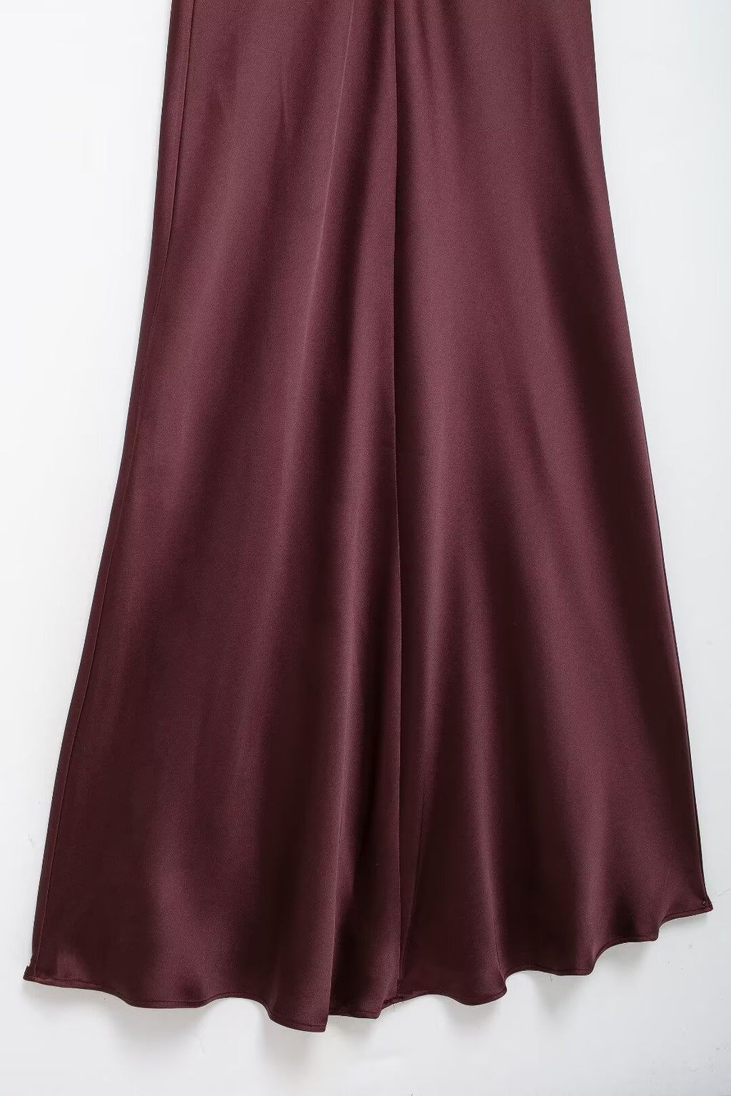 Women's Autumn Hanging Collar Silk Texture Maxi Dress Women Clothing