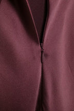 Women's Autumn Hanging Collar Silk Texture Maxi Dress Women Clothing
