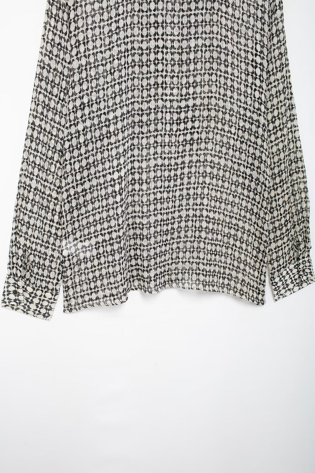 Women's Advanced Loose Chest Laminated Decoration Printed Shirt