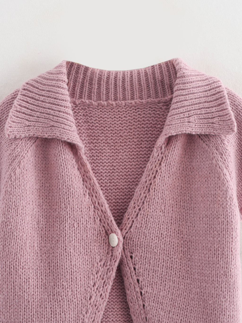Women’s Retro Collared Short Sleeve Sweater