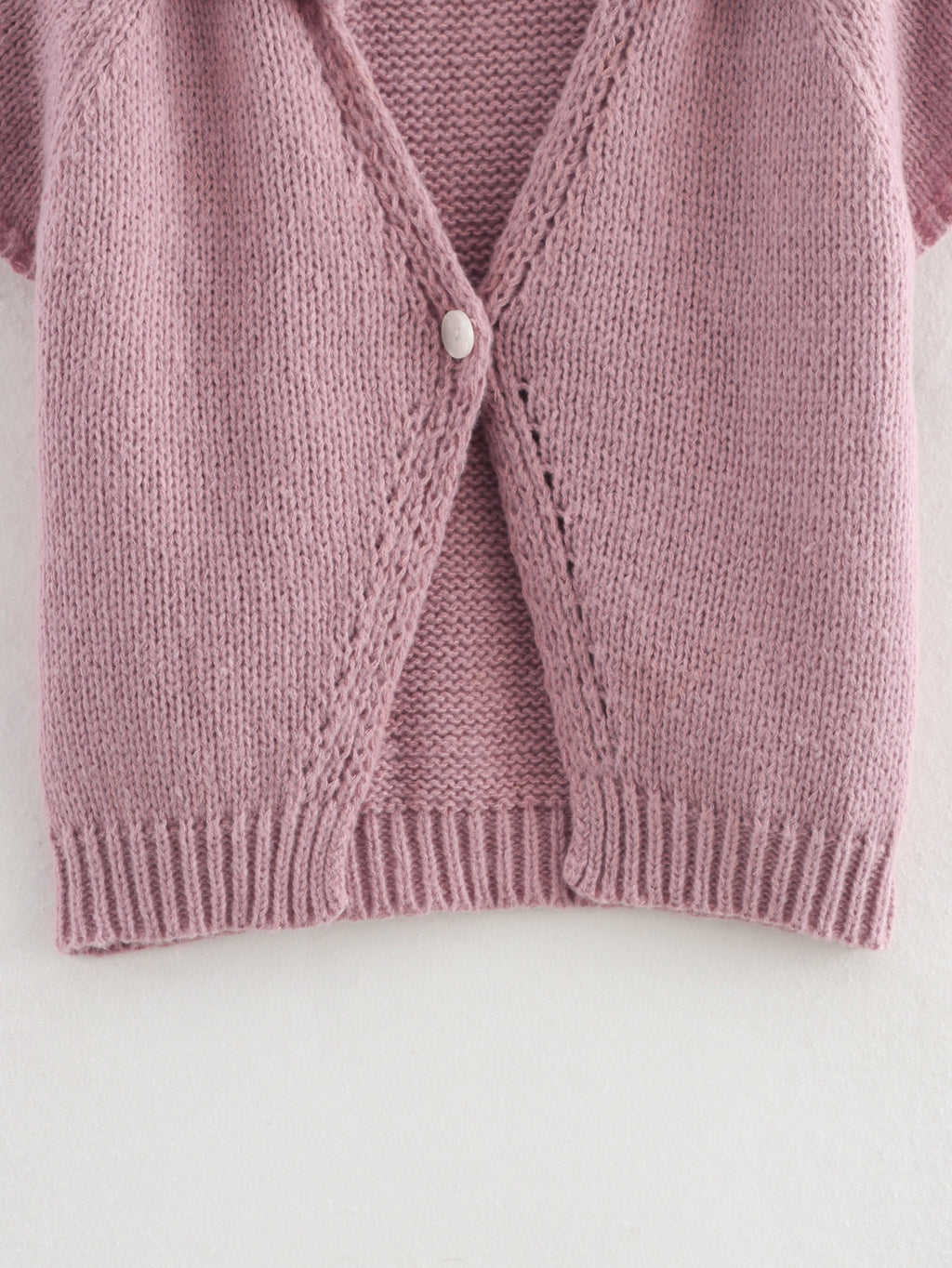 Women’s Retro Collared Short Sleeve Sweater