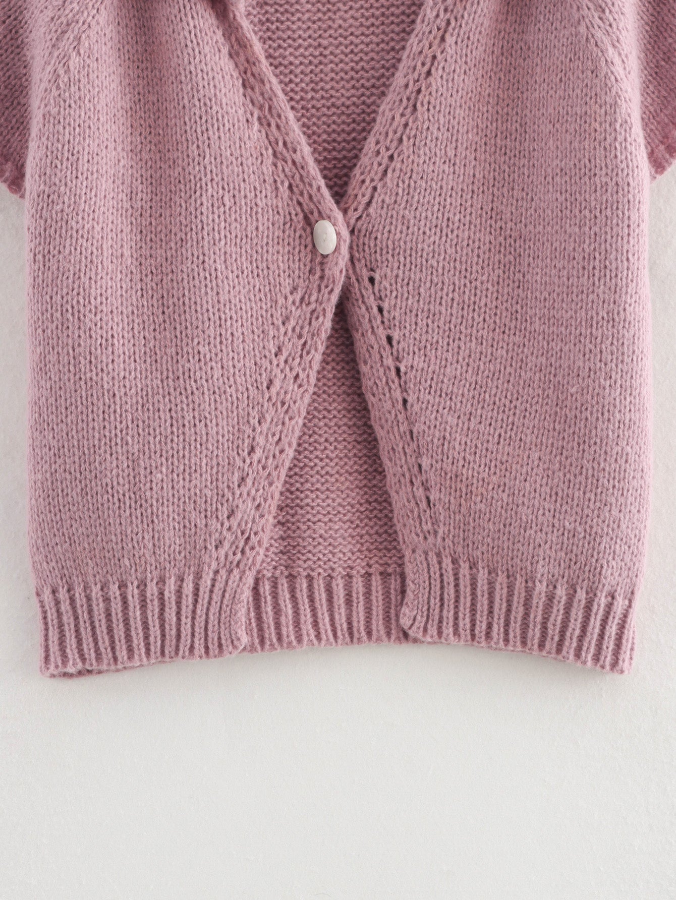 Women’s Retro Collared Short Sleeve Sweater