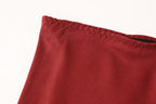 Women's Silk Satin Textured Midi Skirt
