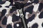 Women's Fall Stylish Leopard Print Jacket Long Sleeve Jacket