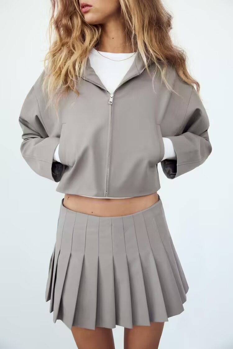 Women's Autumn Winter Hooded Short Coordinated Two-Piece Set