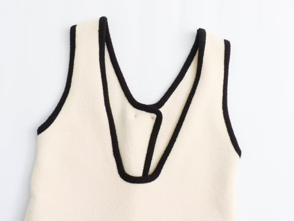 Knit Sleeveless Vest Dress