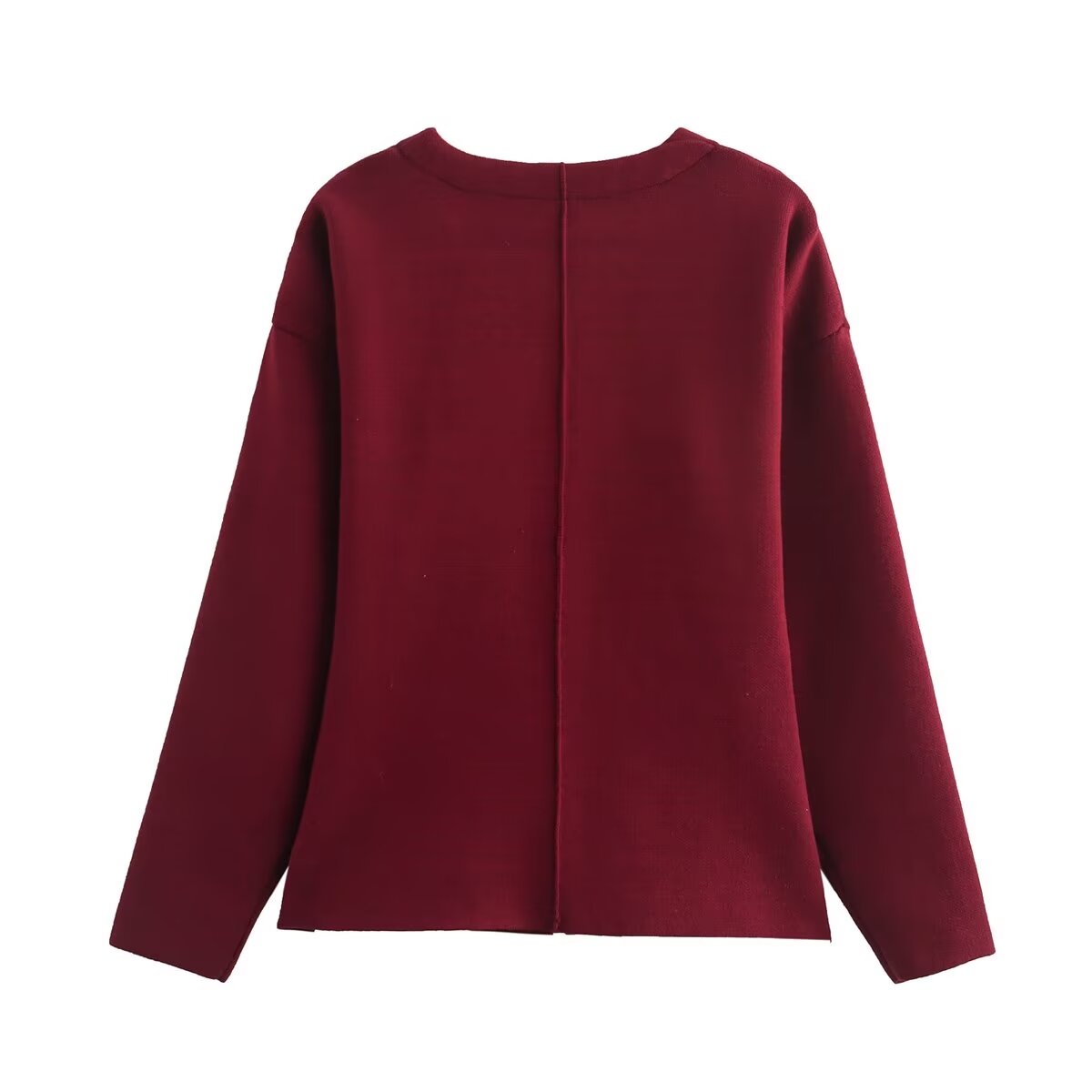 Women's Autumn Simple Knitting Slim Jacket and Skirt Two-Piece Set