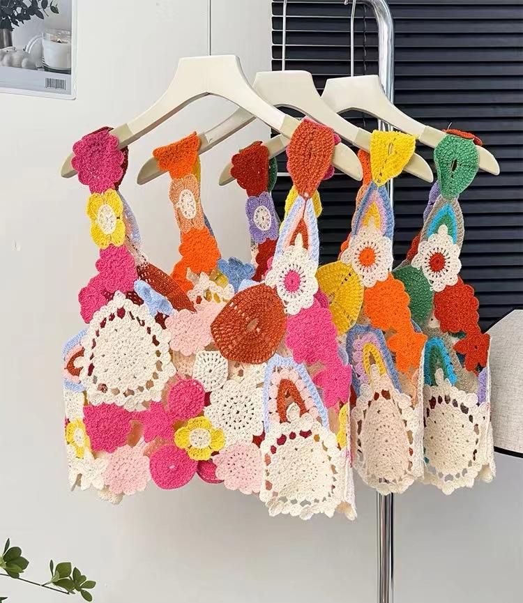 Women's Floral Knitted Camisole
