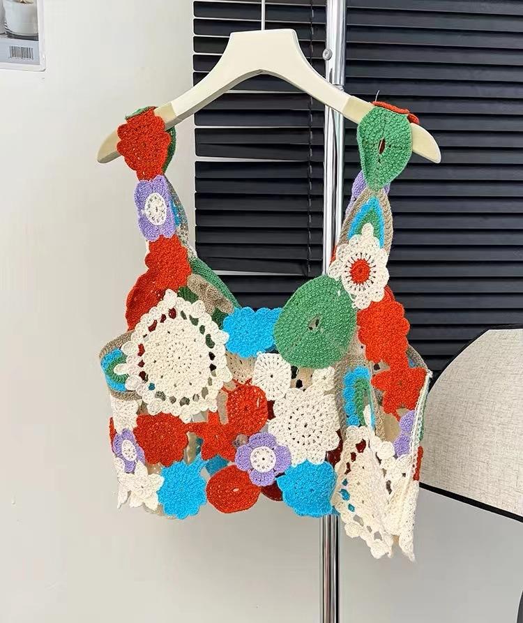 Women's Floral Knitted Camisole