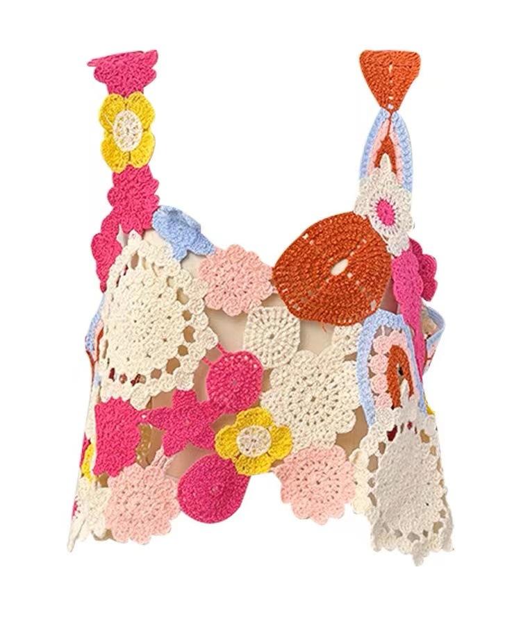 Women's Floral Knitted Camisole