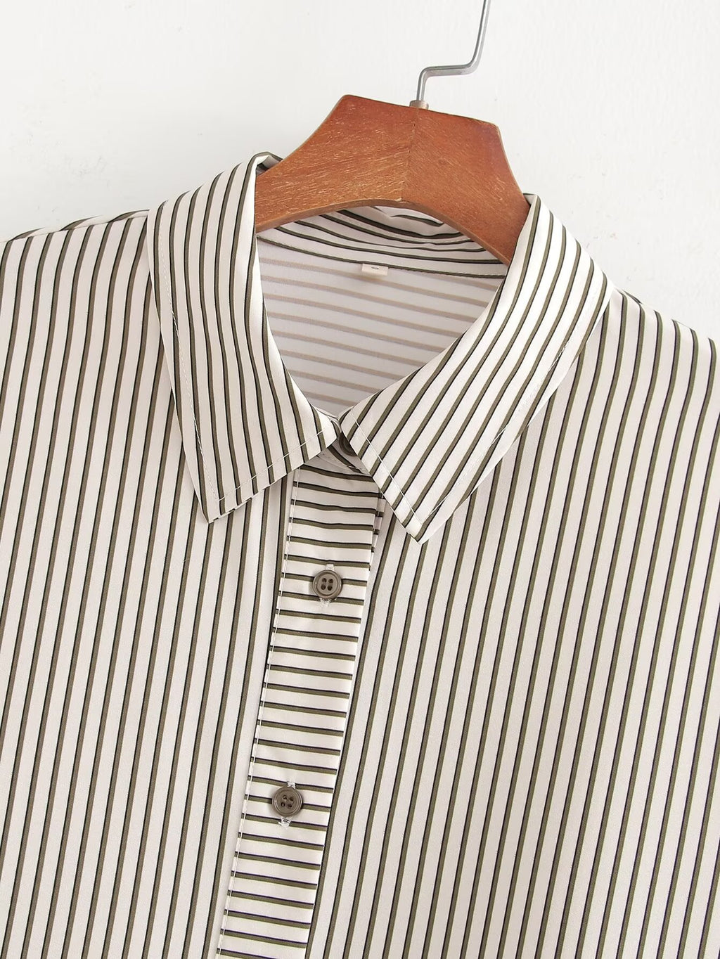 Women's Collared Striped Printed Shirt