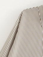 Women's Collared Striped Printed Shirt