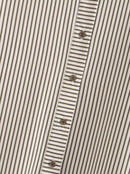 Women's Collared Striped Printed Shirt
