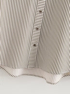 Women's Collared Striped Printed Shirt