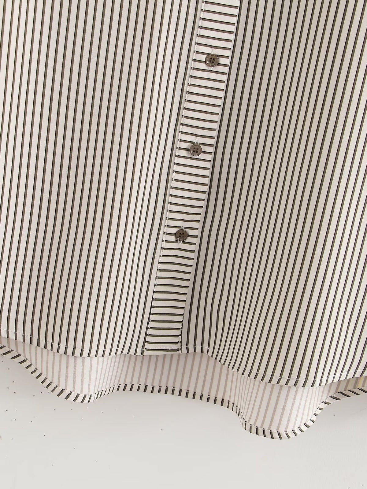 Women's Collared Striped Printed Shirt