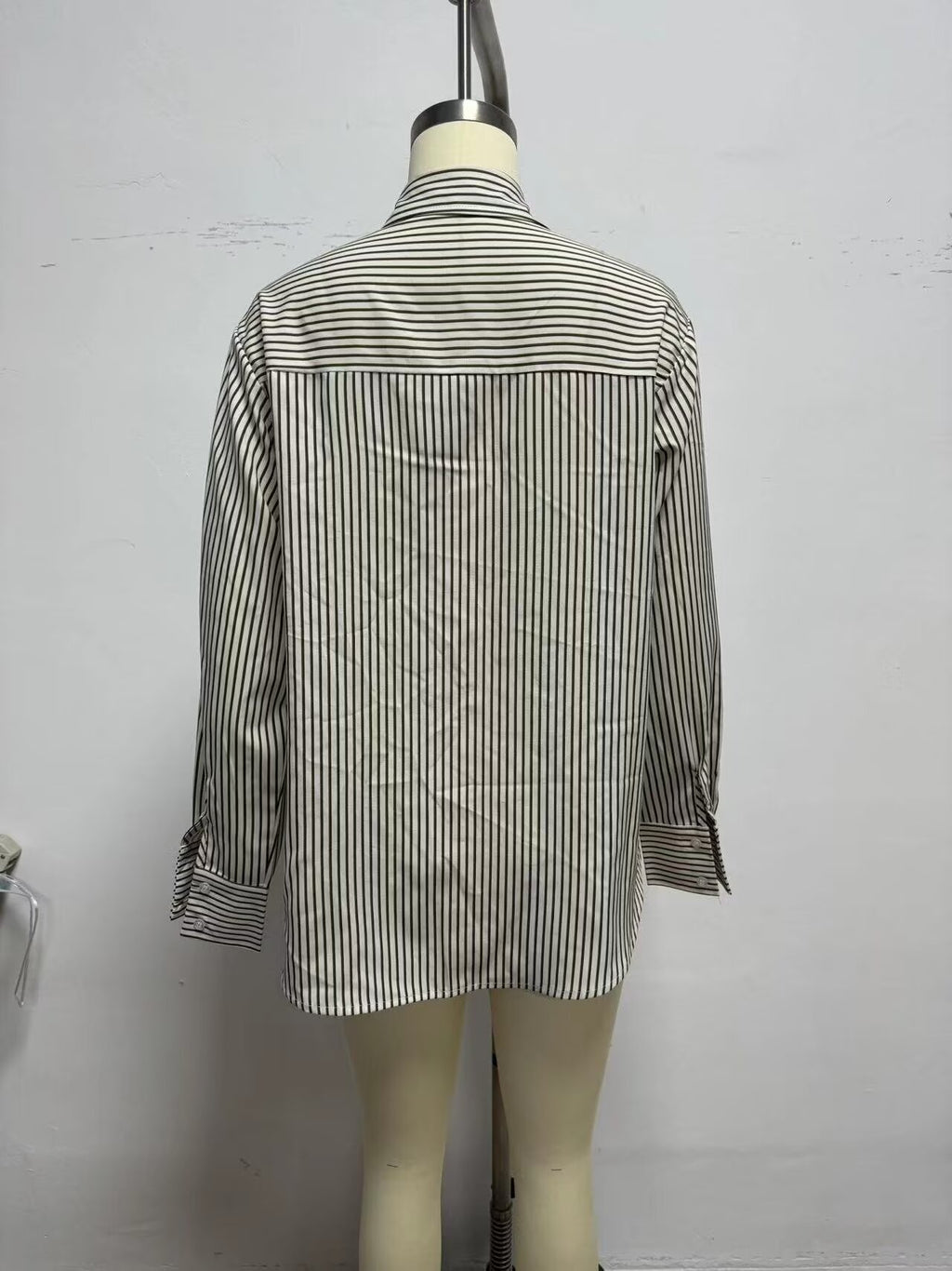 Women's Collared Striped Printed Shirt