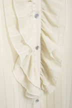 Women's Laminated Decoration Translucent Shirt