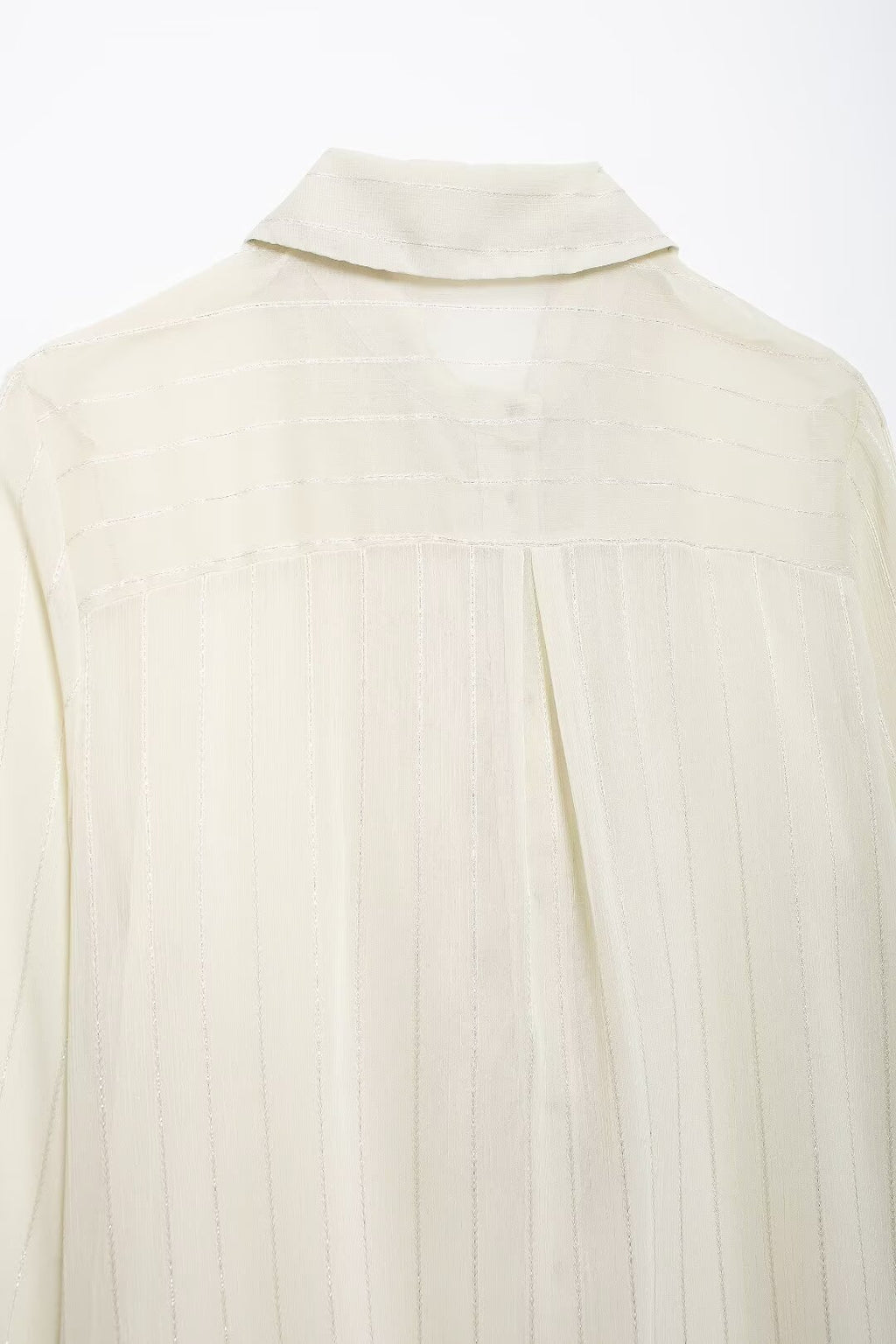 Women's Laminated Decoration Translucent Shirt