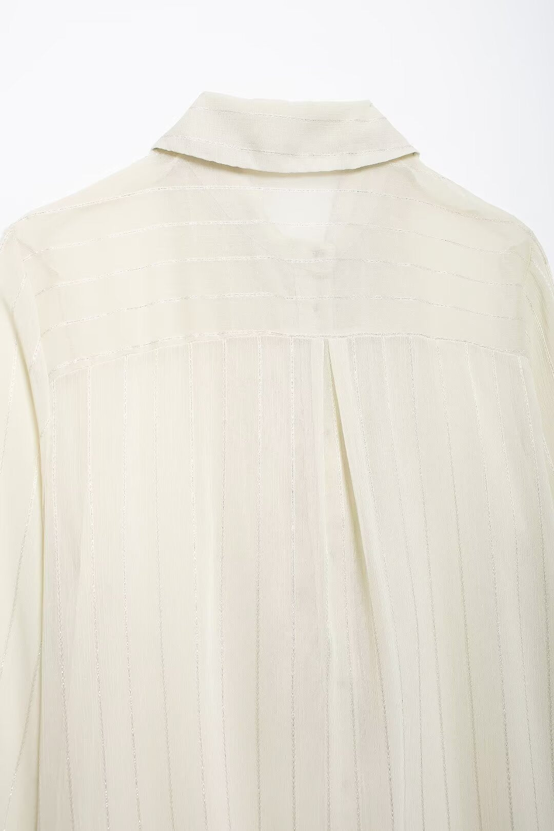 Women's Laminated Decoration Translucent Shirt