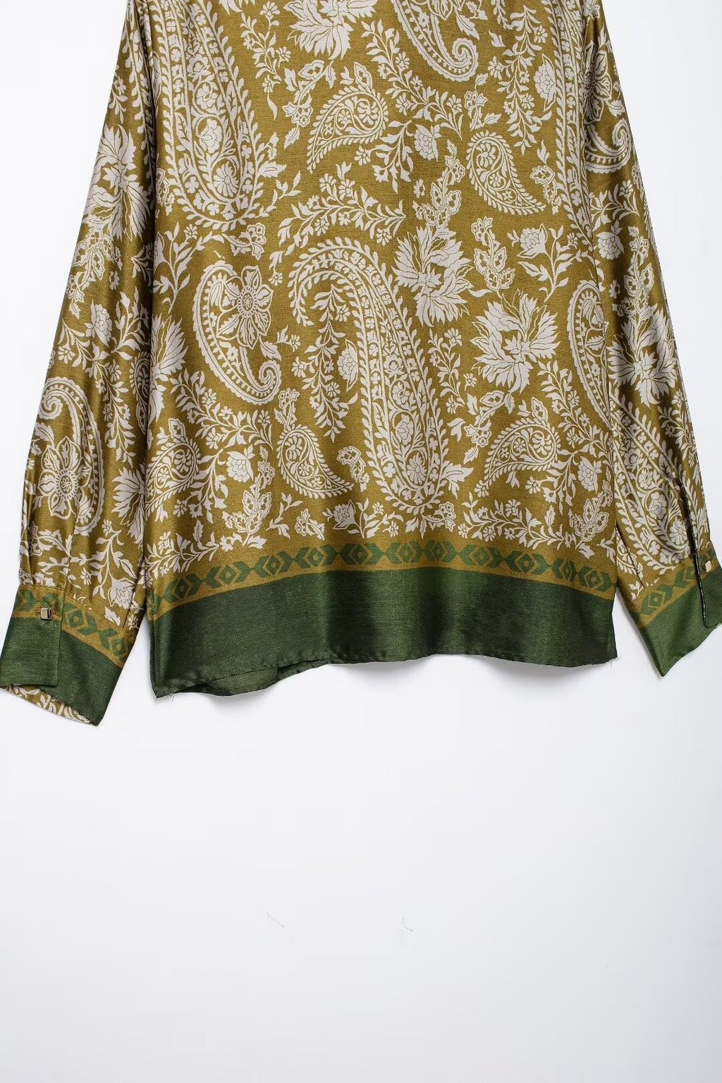 Women's Autumn Women's Casual Silk Satin Texture Printed Top Pants Set