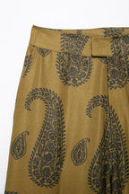 Women's Autumn Women's Casual Silk Satin Texture Printed Top Pants Set