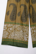 Women's Autumn Women's Casual Silk Satin Texture Printed Top Pants Set