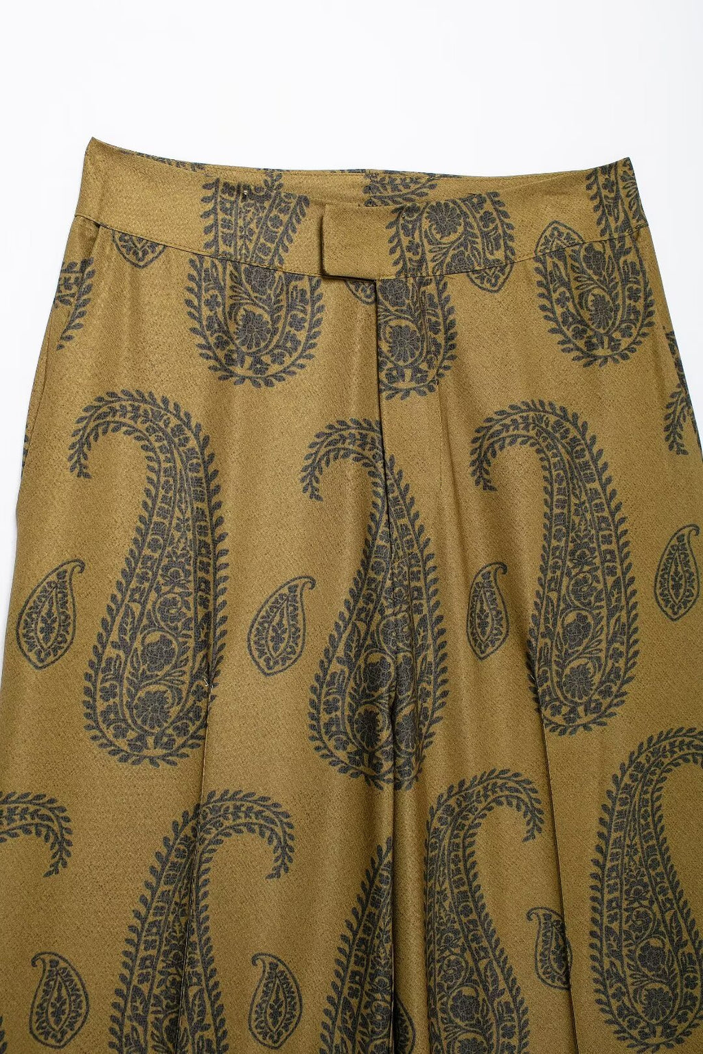 Women's Autumn Women's Casual Silk Satin Texture Printed Top Pants Set