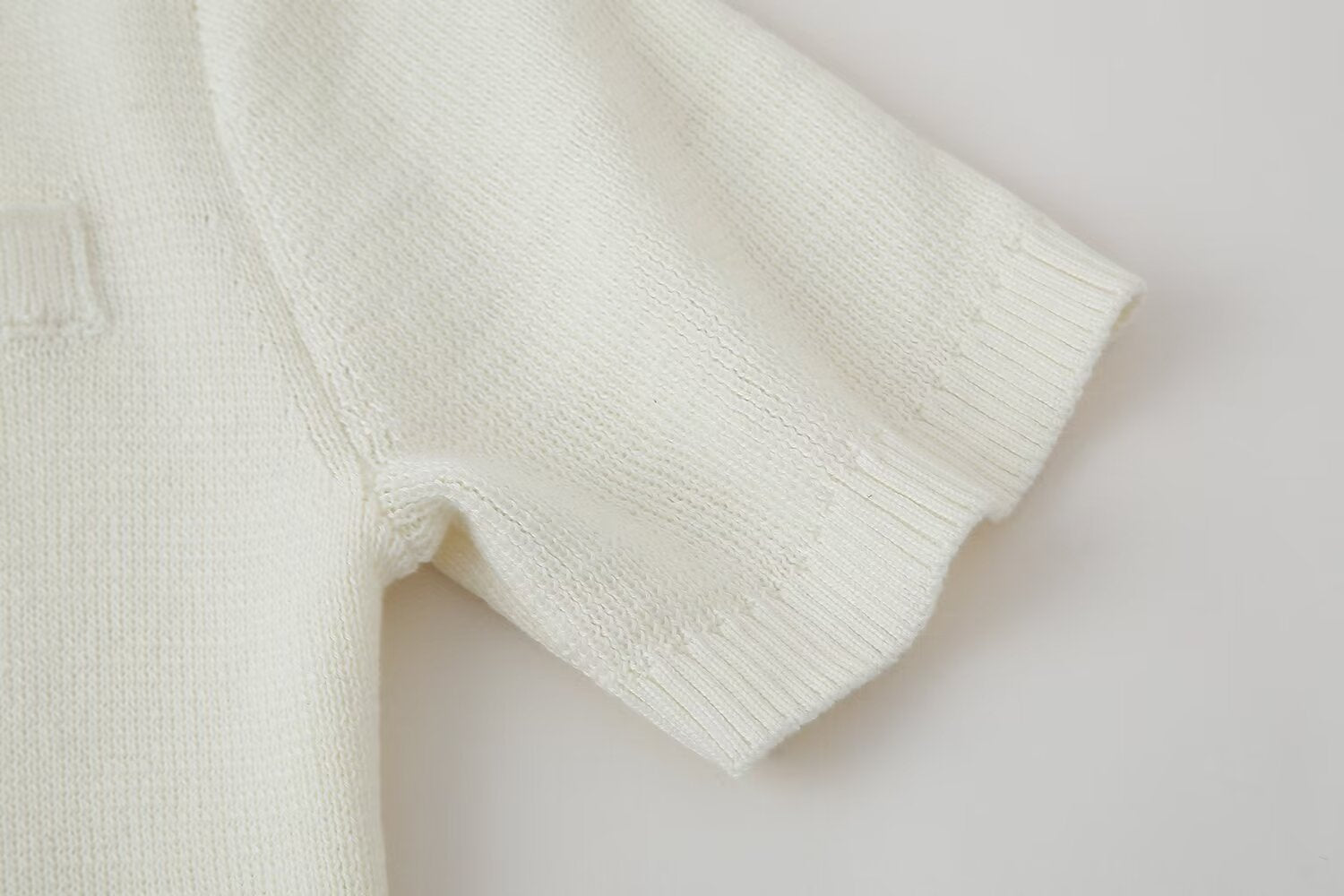 Women's Crew-Neck Button Pocket Mini Dress
