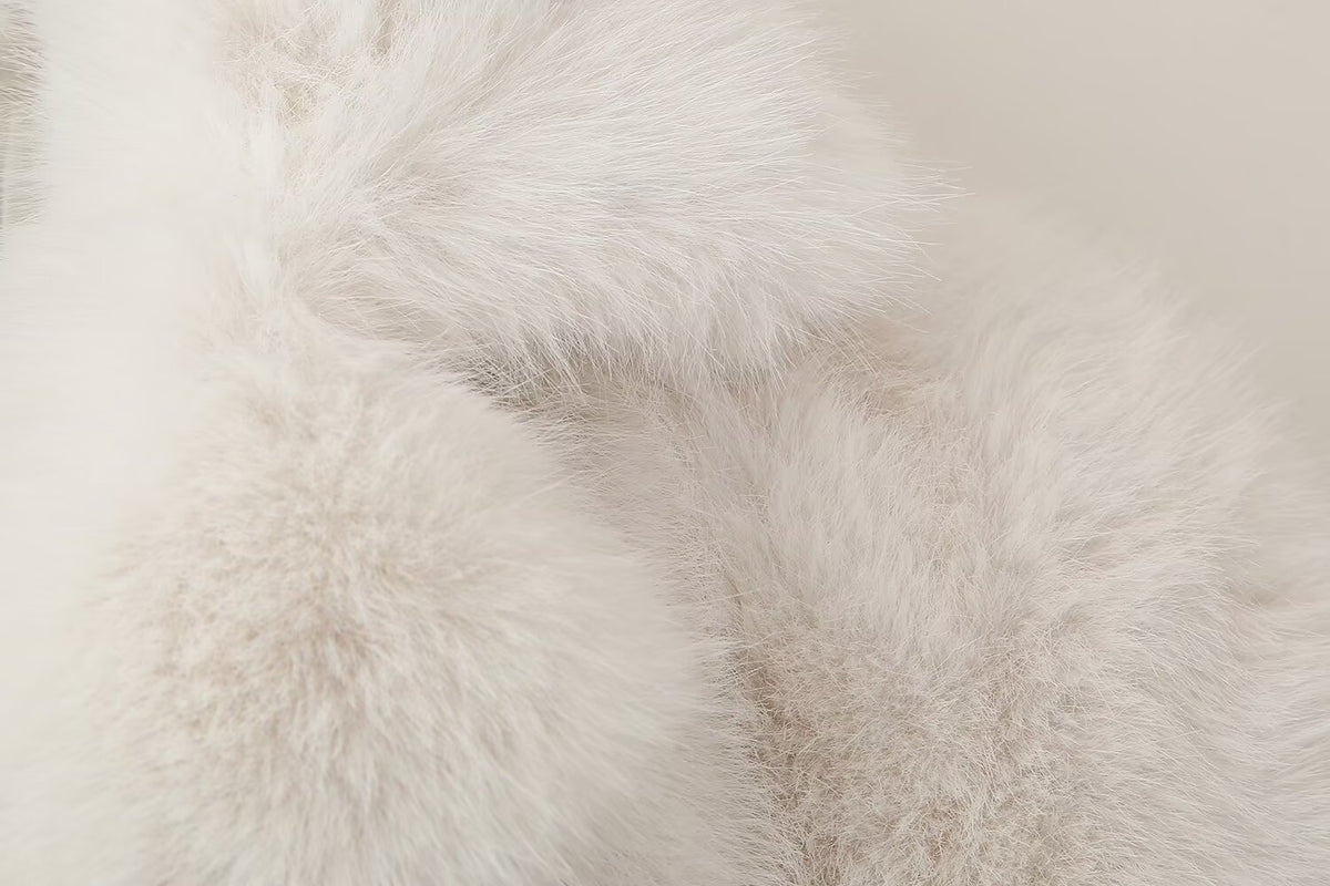 Women's French Loose Artificial Fur Effect Short Coat