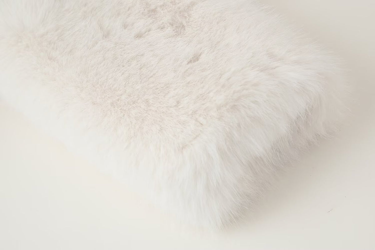Women's French Loose Artificial Fur Effect Short Coat