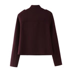 Women's Single Breasted Short Jacket