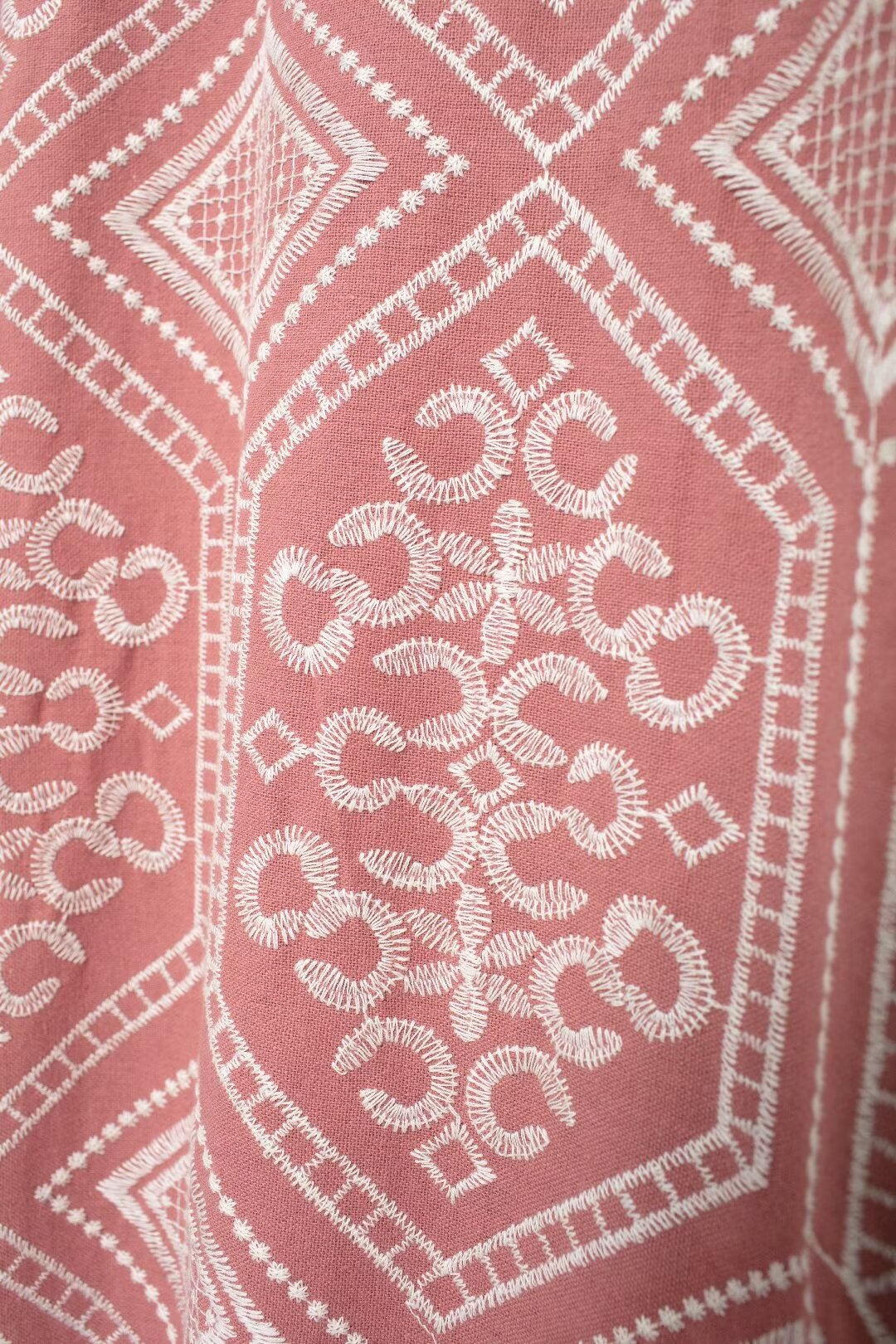 Women's French Sweet Embroidery Vacation Kimono Coat Pant Sets