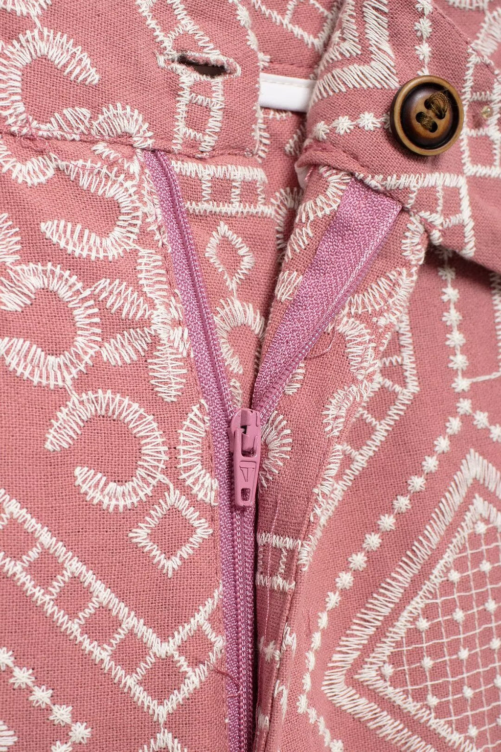 Women's French Sweet Embroidery Vacation Kimono Coat Pant Sets