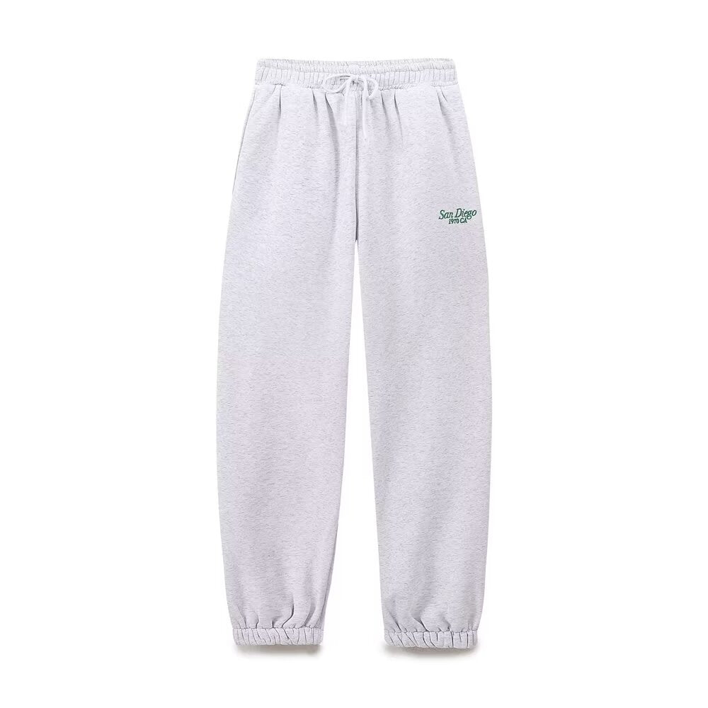 Gray sweatpants